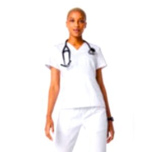 NWT Figs Stormtrooper White Scrub Set